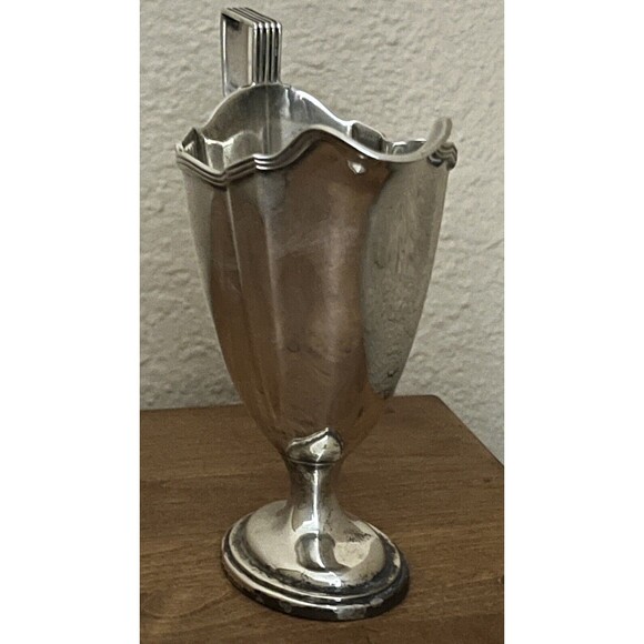 Gorham‎ Sterling Creamer Vintage 1933 Plymouth Art Deco Gold Wash 5/8 Pt No Mono - Picture 5 of 10